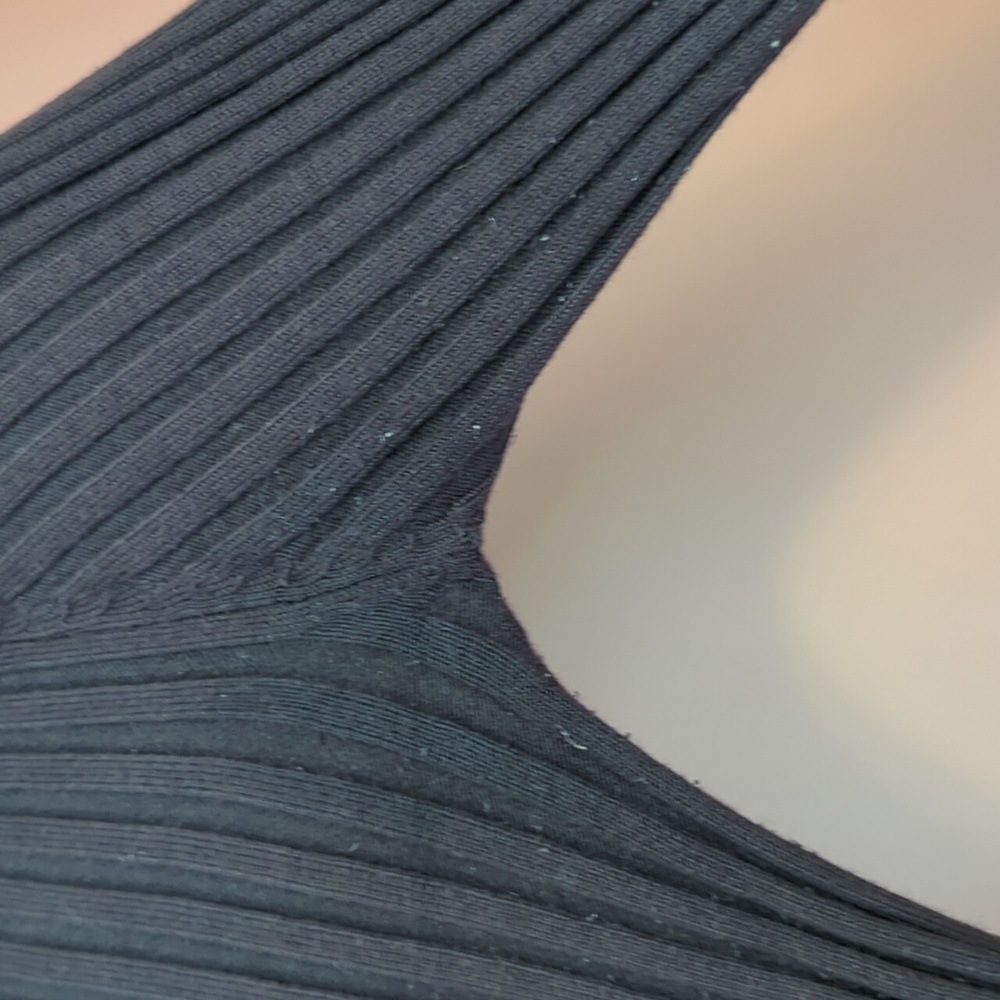 Active Basic - Brown Ribbed Long Sleeve Turtle Neck - Picture 3 of 5
